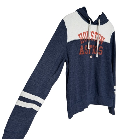 New Era Houston Astros Women's Colorblock Pullover Hoodie Navy/White Size L MLB - Picture 4 of 9